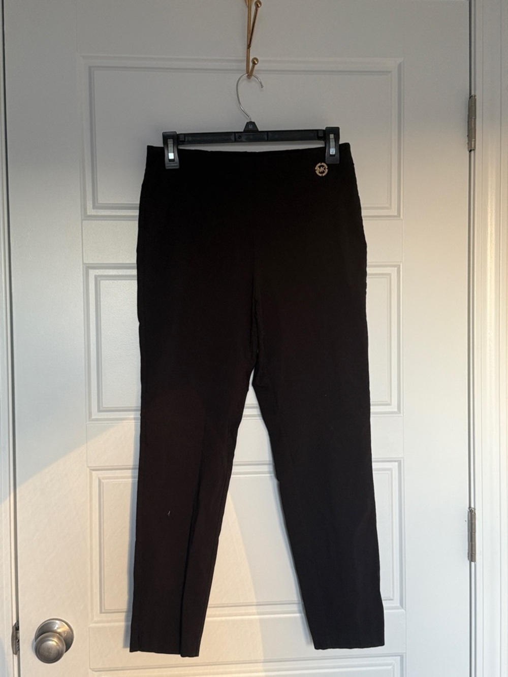 Michael Kors Black womens Stretch Slim Pants
